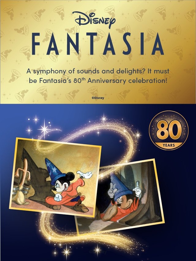 Disney Fantasia. A symphony of sounds and delights? It must be Fantasia's 80th Anniversary Celebration!