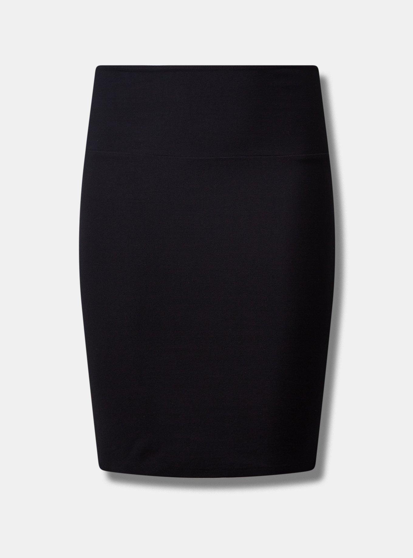 Mini Jersey Foldover Pencil Skirt