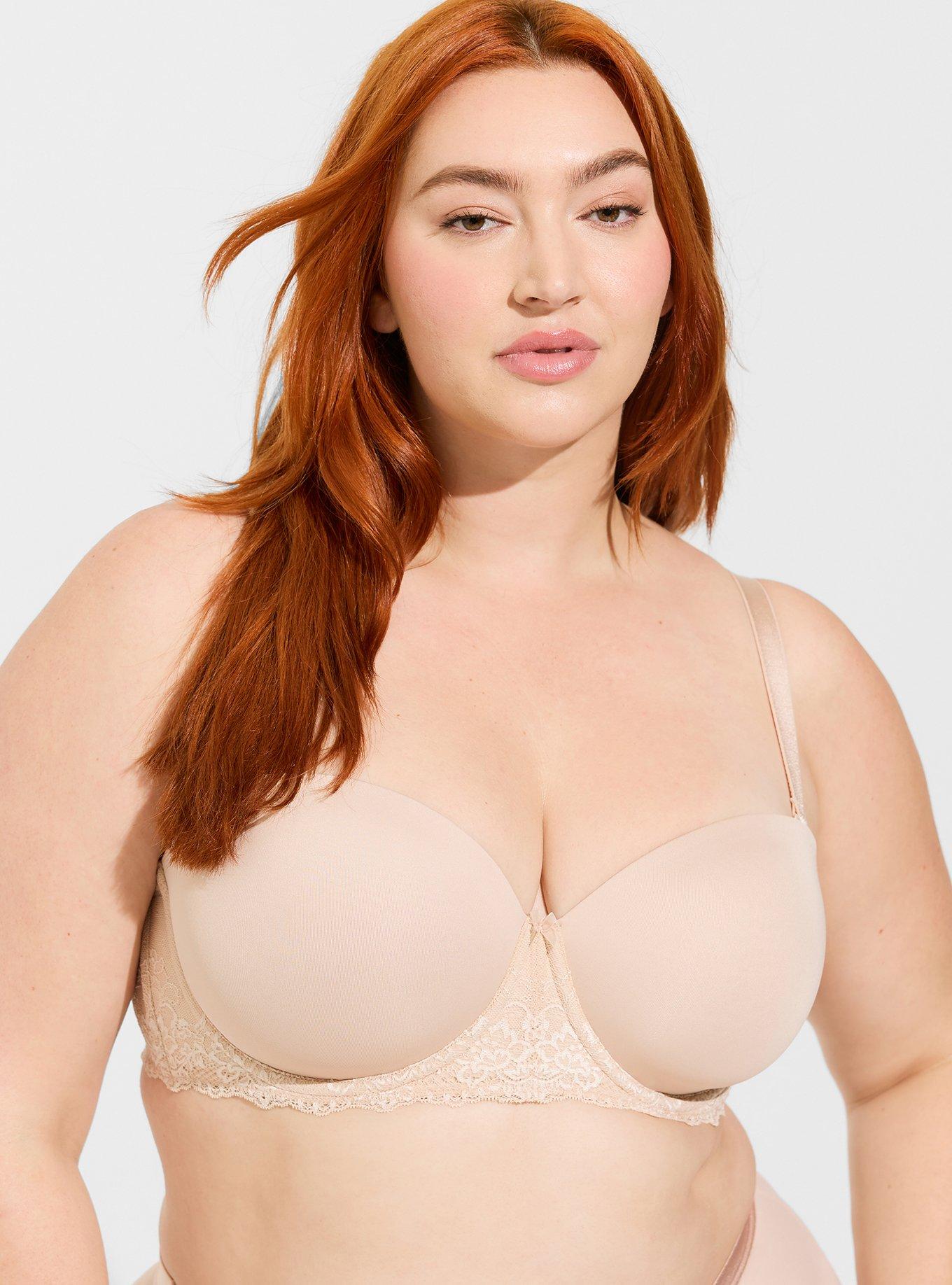 Plus Size - Strapless Lightly Lined Smooth Straight Back