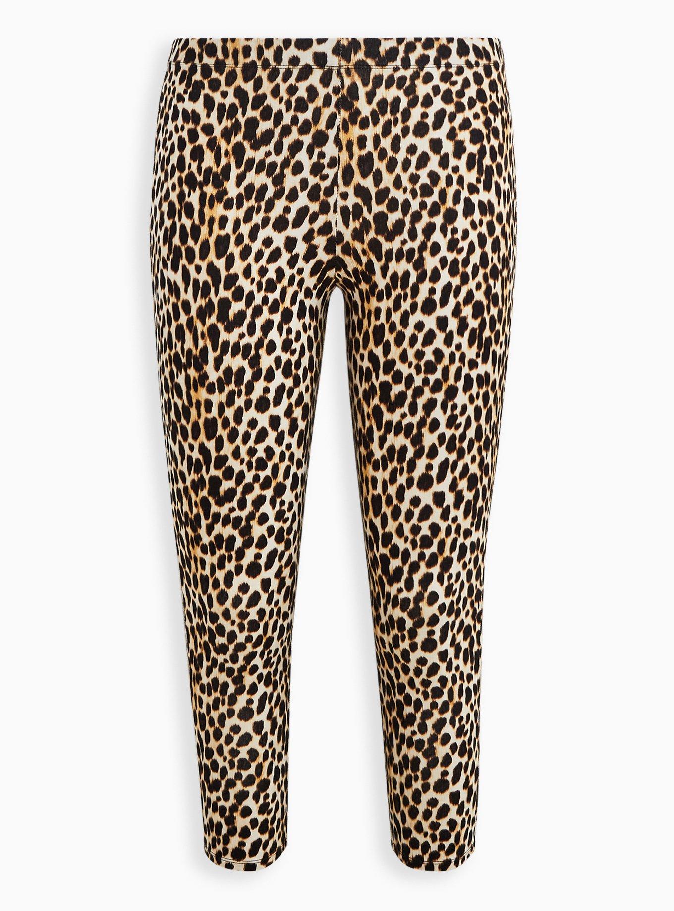 Torrid Cheetah Print Crop Signature Waist Premium Leggings Print 2X Animal