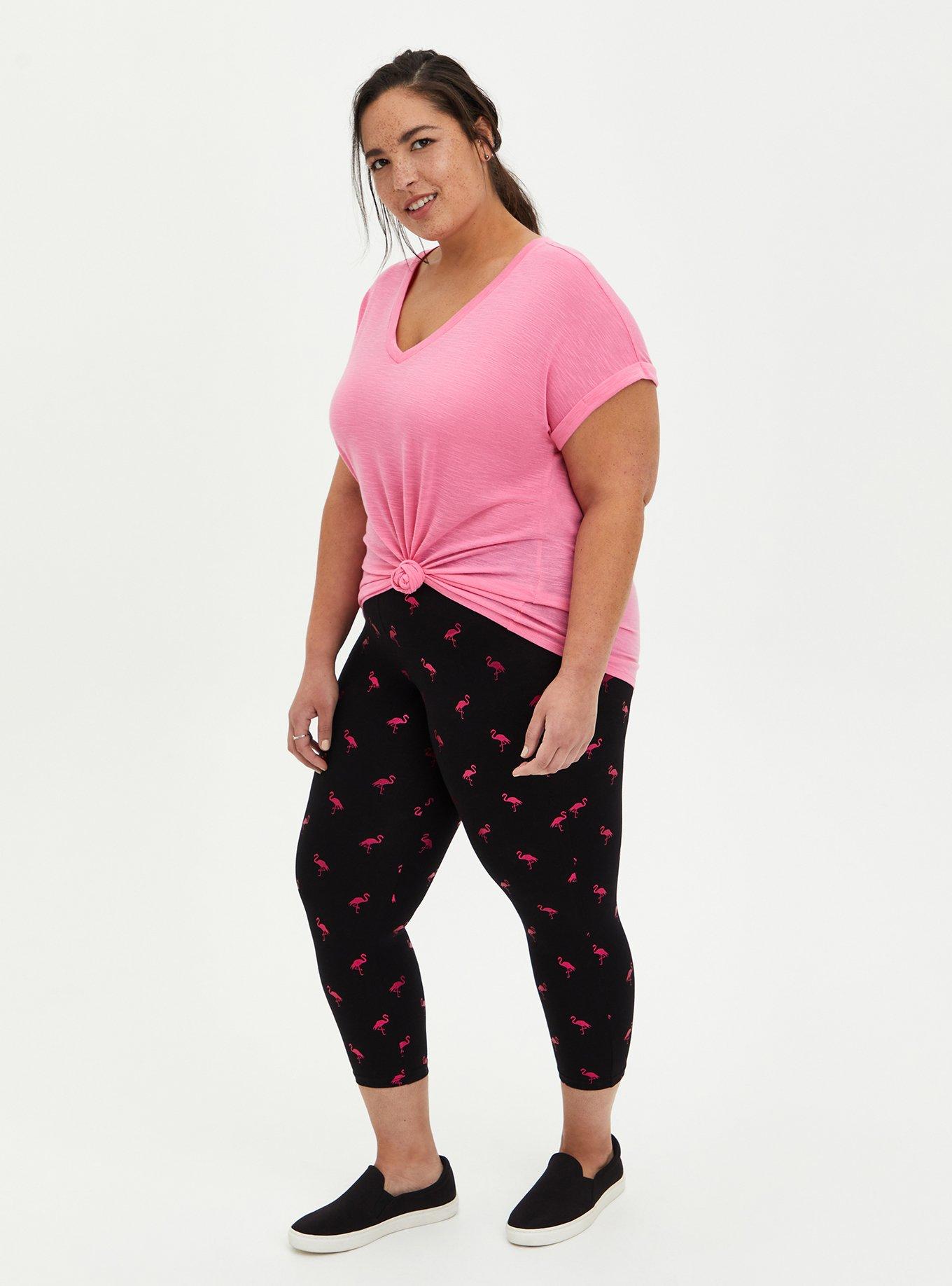 Oh Flamingo Capris - High Waist Capris with Pockets