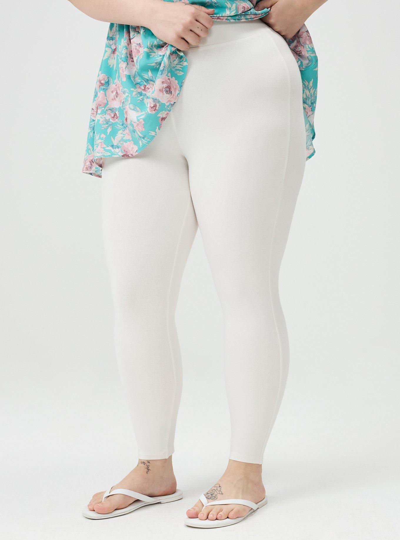 Crop Signature Legging, WHISPER WHITE, alternate