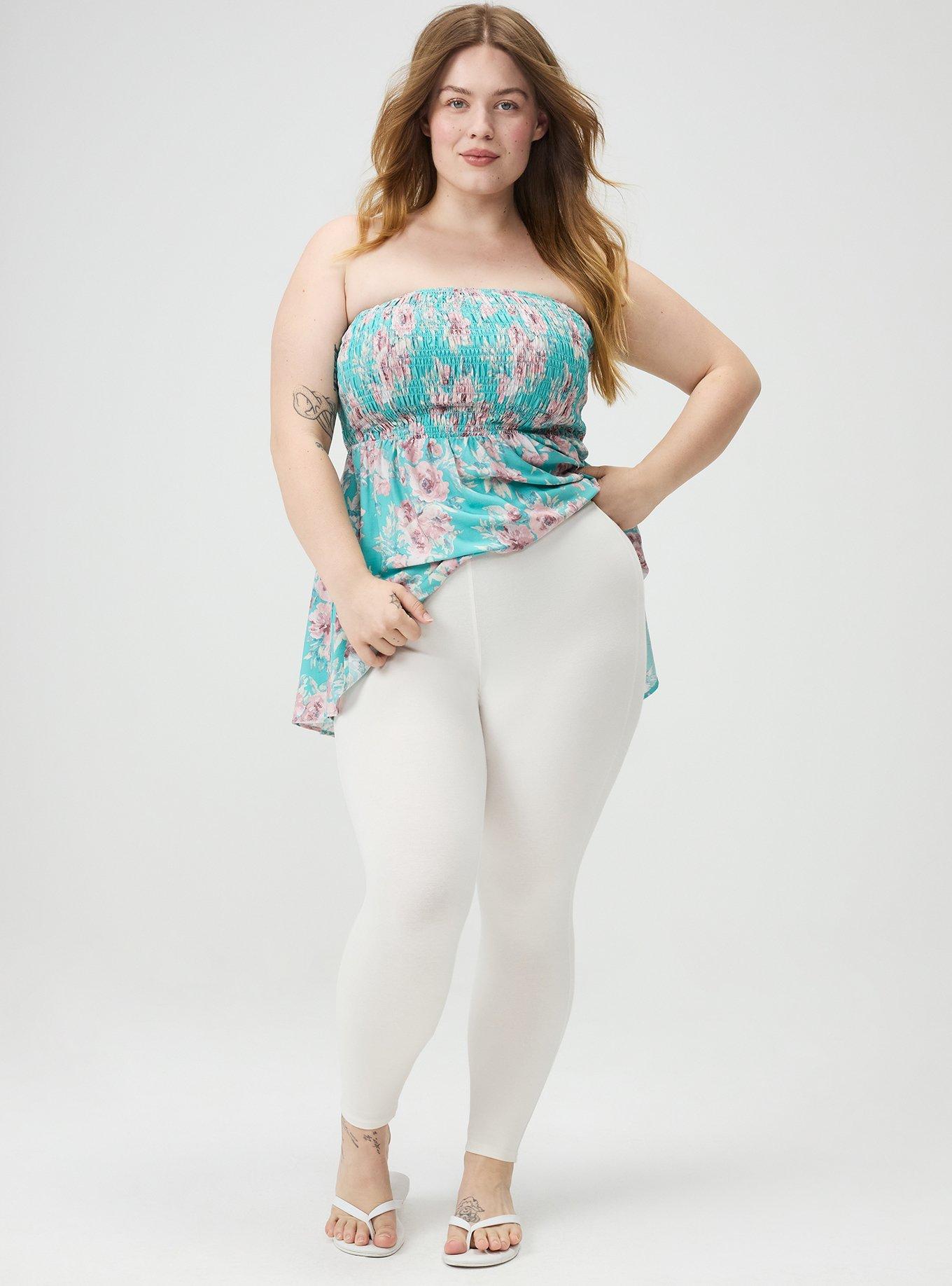 Crop Signature Legging, WHISPER WHITE, hi-res