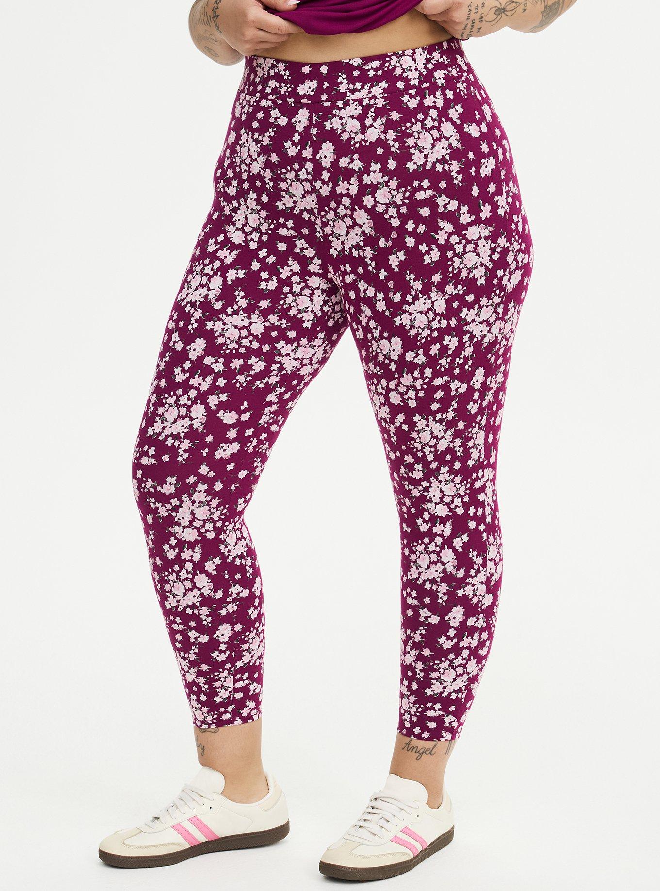 Crop Signature Legging, NORMANDY FLORAL PURPLE, alternate