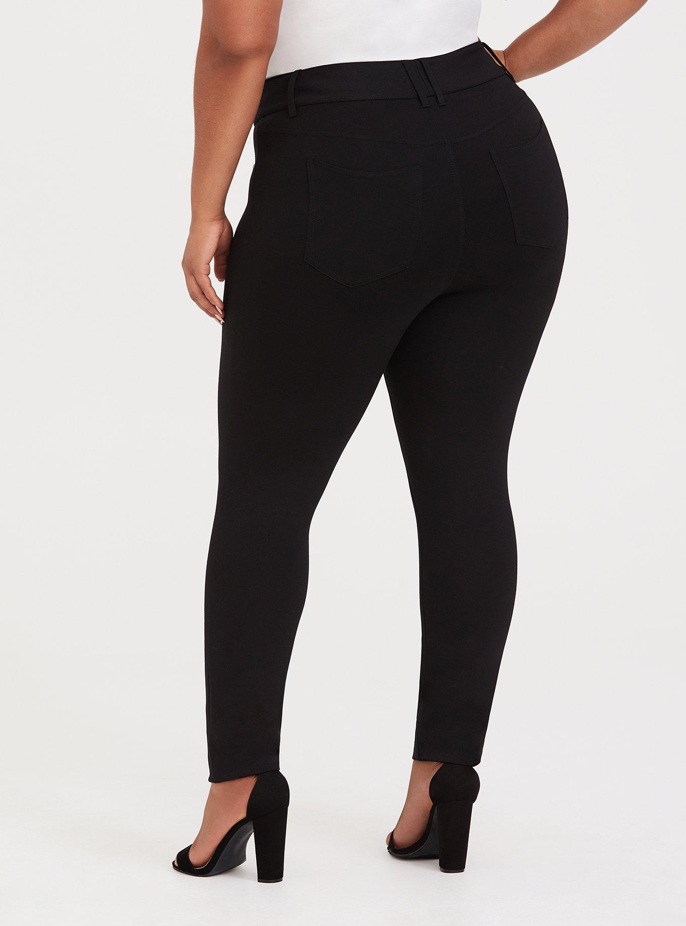 Plus Size - Studio Premium Ponte Stretch Jegging - Black - Torrid