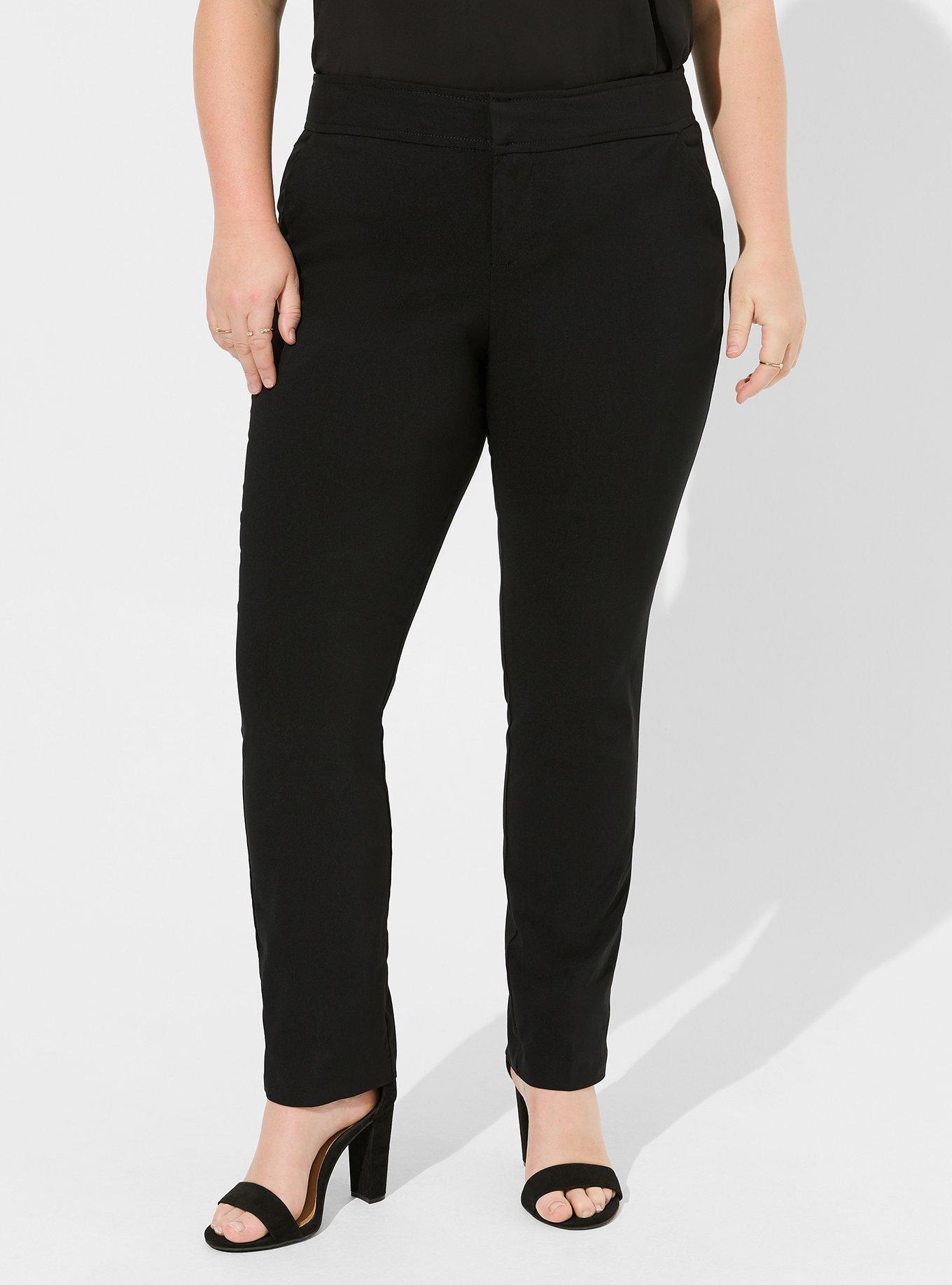 Plus Size - Pull-On Boyfriend Straight Stretch Twill Mid-Rise Pant (Tall) -  Torrid