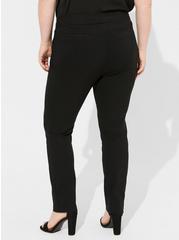 Trouser Straight Deluxe Stretch Mid-Rise Pant, DEEP BLACK, alternate