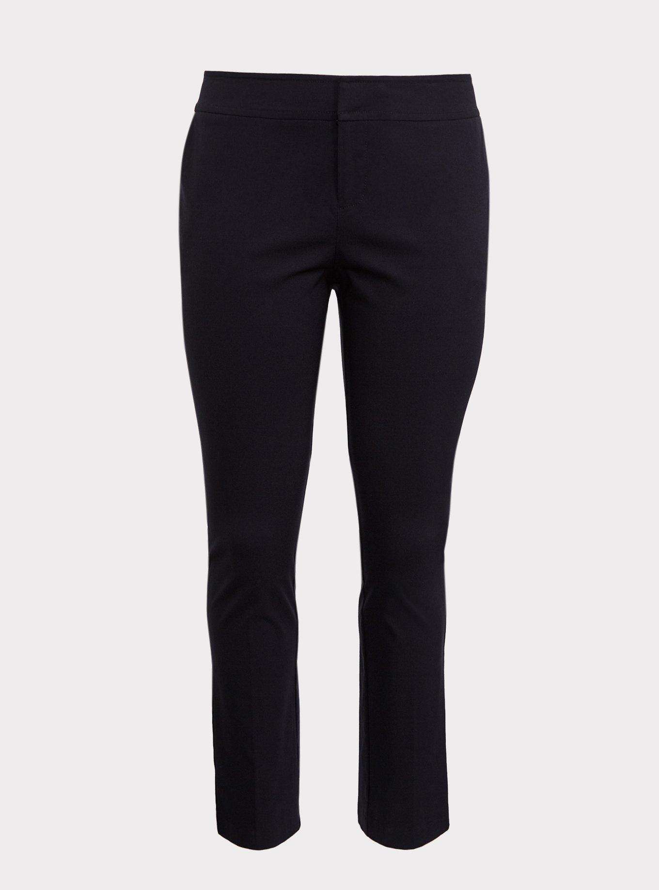 Trouser Straight Deluxe Stretch Mid-Rise Pant