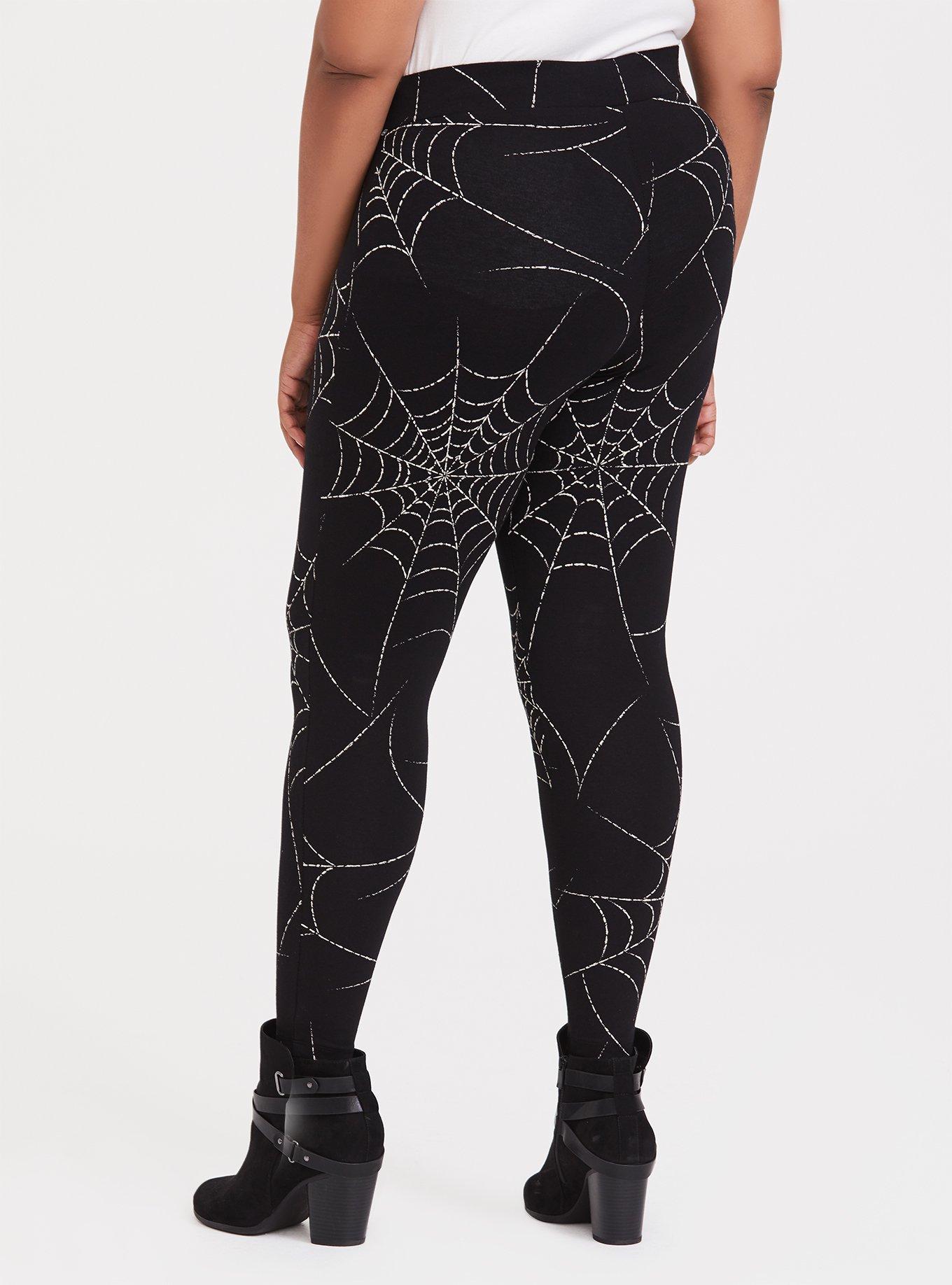 Plus size outlet spider web tights