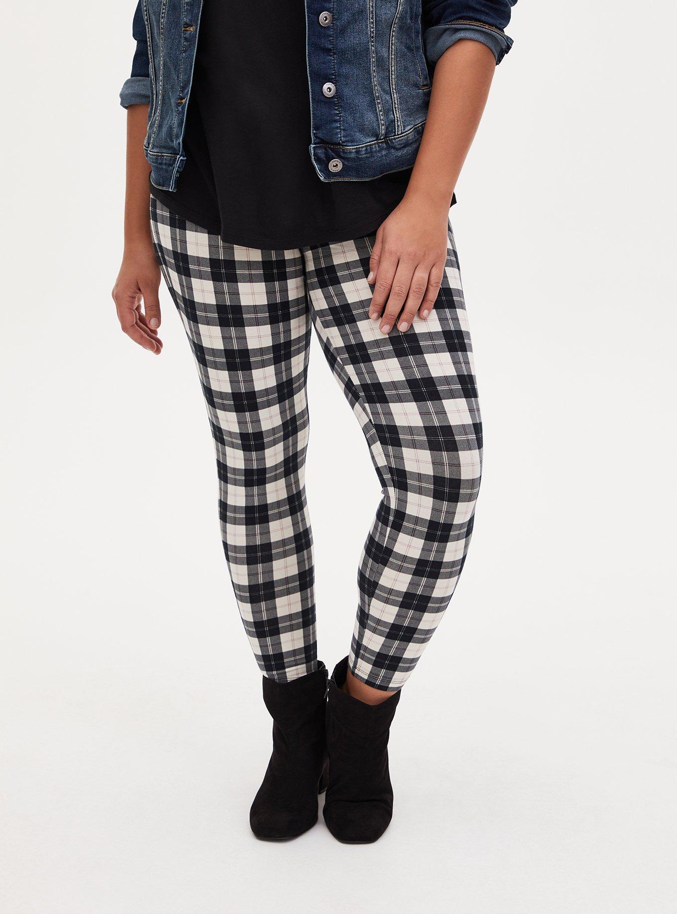 Torrid Plaid Multi Color Blue Leggings Size 3X Plus (3) (Plus) - 41% off