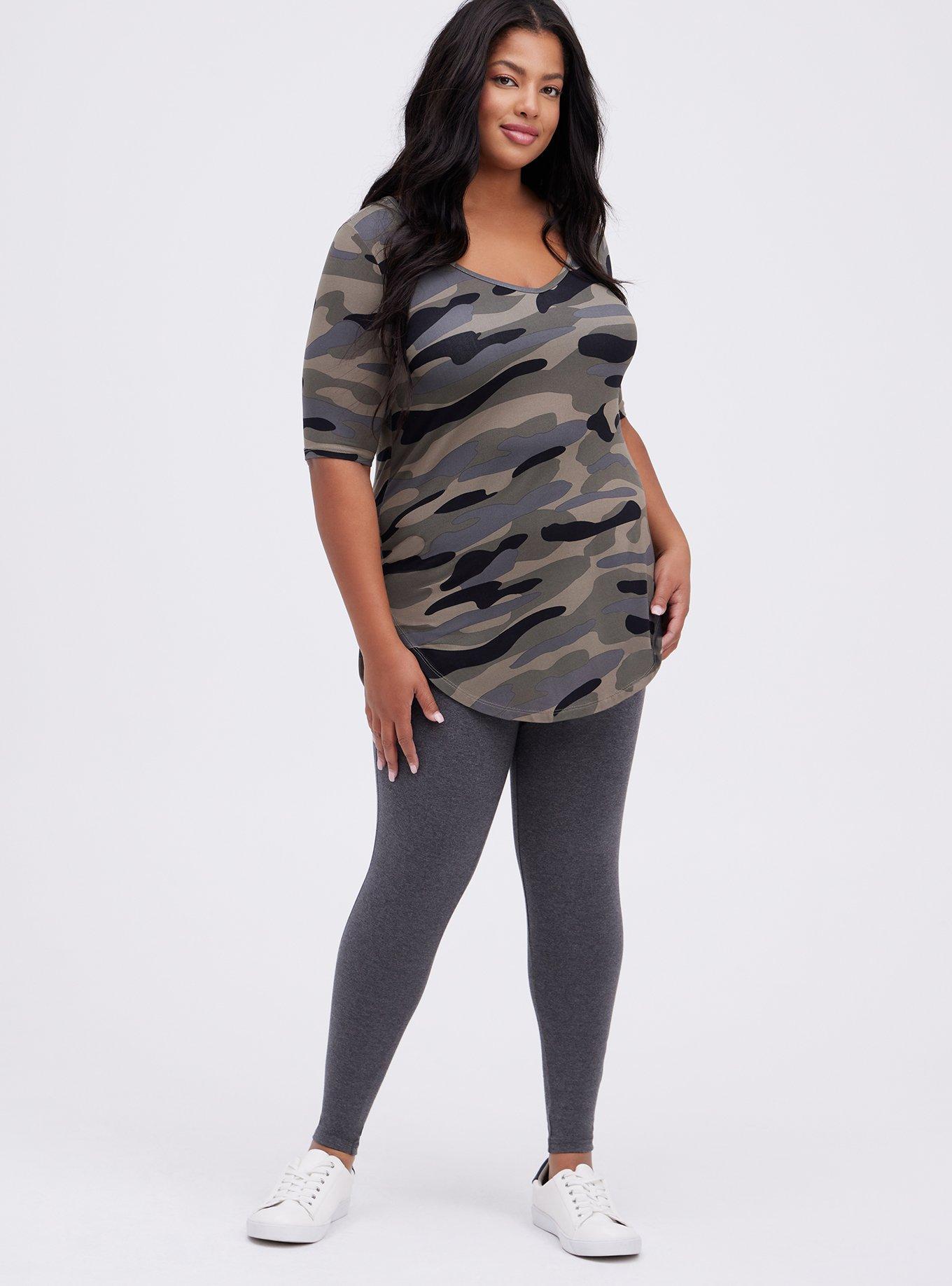 Plus Size - Charcoal Sweater Tights - Torrid