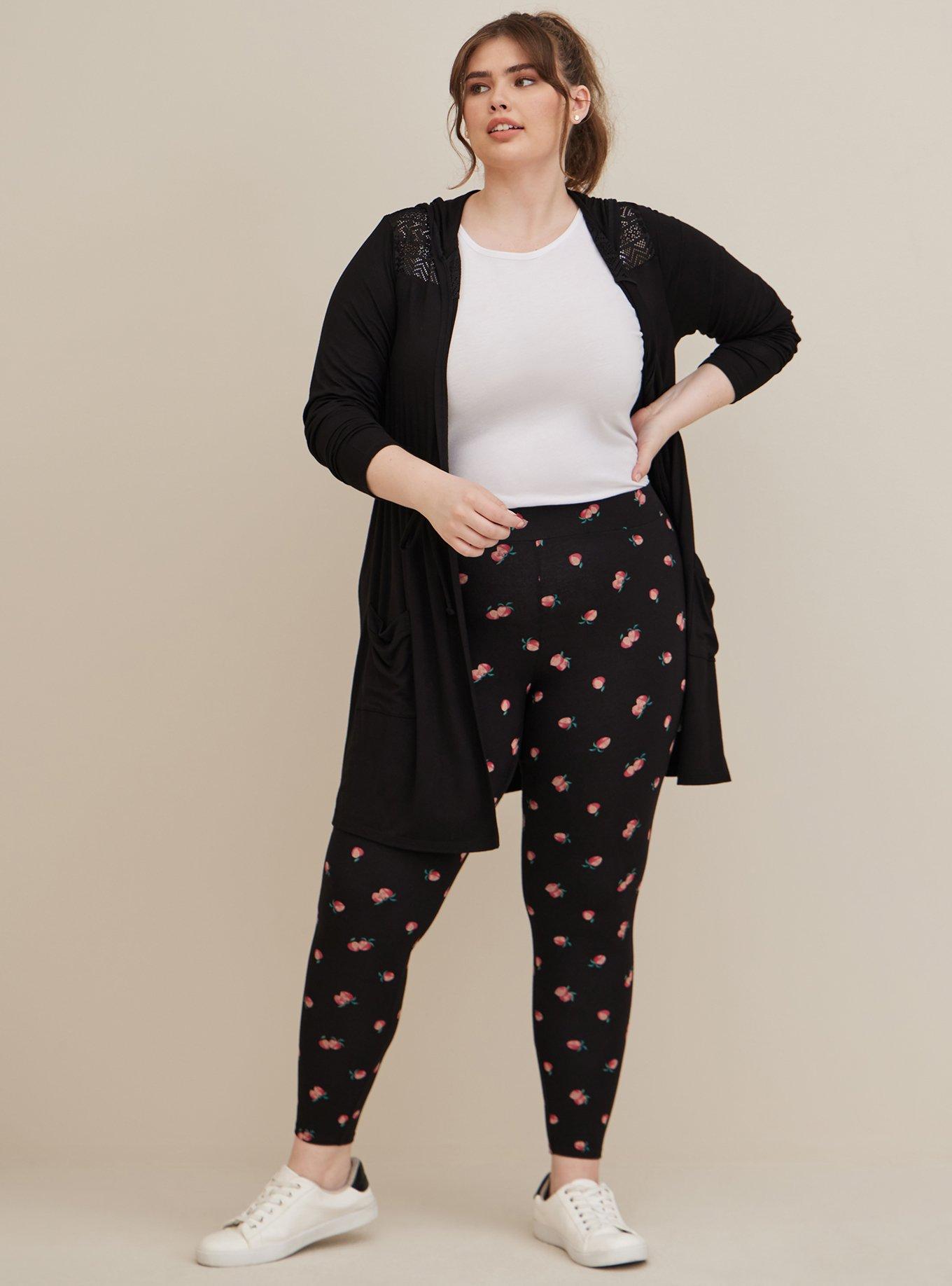 Torrid Polka Dots Black Leggings Size 3X Plus (3) (Plus) - 60% off