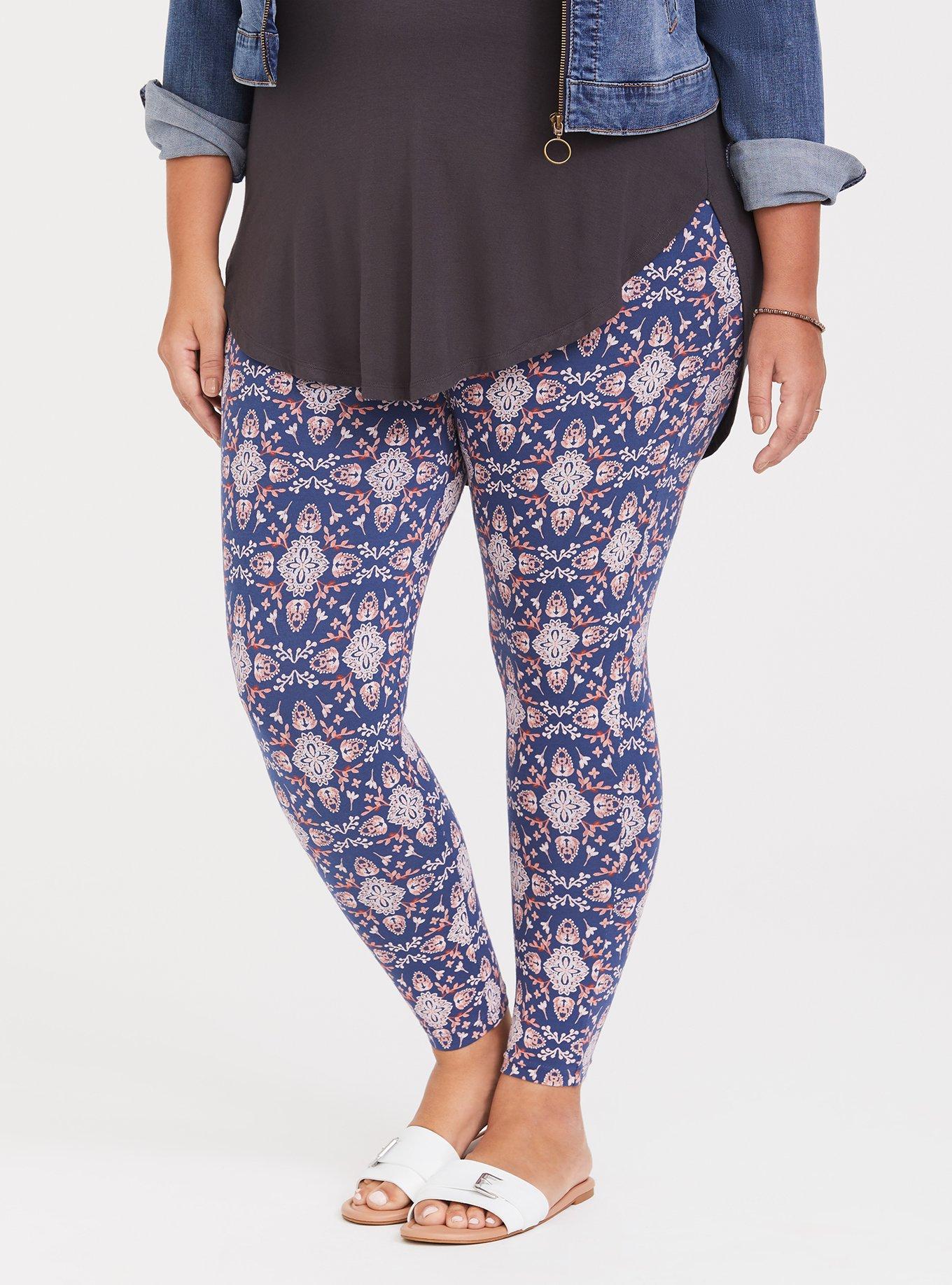 Plus Size - Full Length Signature Waist Knee Print Legging - Torrid