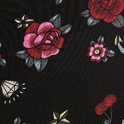 Plus Size Full-Length Legging, PIXXY TATTOO ICONS DEEP BLACK, swatch