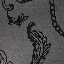 Plus Size Full-Length Legging, CHAINED DAMASK DEEP BLACK, swatch