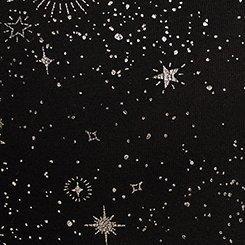 Plus Size Full-Length Legging, HOLIDAY STARS GUNMETAL FOIL, swatch