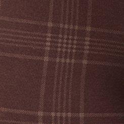 Plus Size Full-Length Legging, TAMIA PLAID DEEP MAHOGANY, swatch