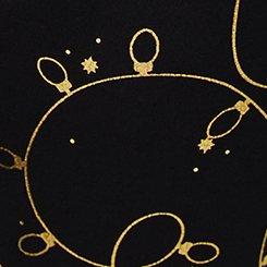 Plus Size Full-Length Legging, LIT UP DEEP BLACK / GOLD FOIL, swatch