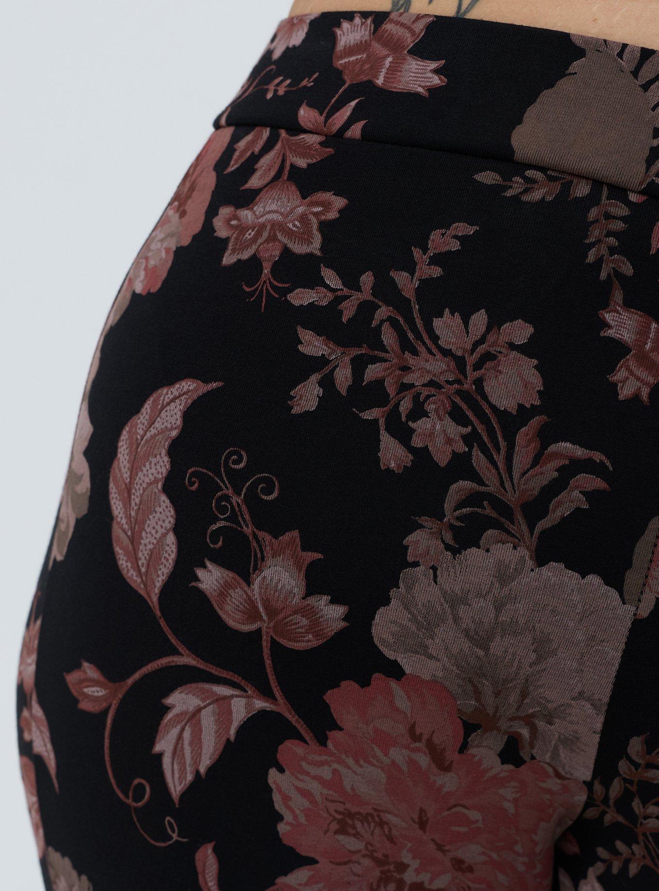 Full-Length Legging, HIDING FLORAL DEEP BLACK, alternate