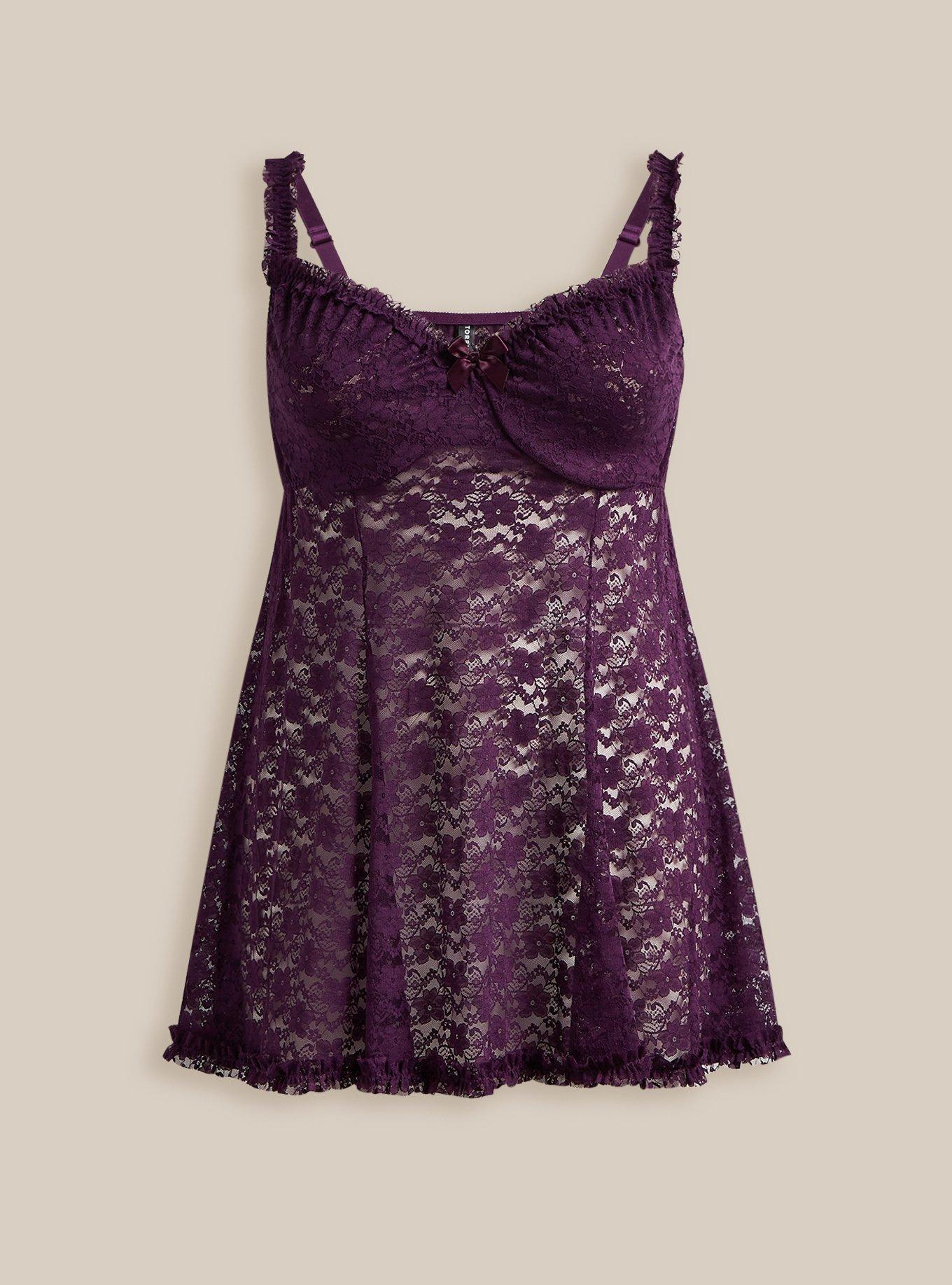 knee length dresses for ladies Lovely Lace Strap Halter Babydoll main image 1