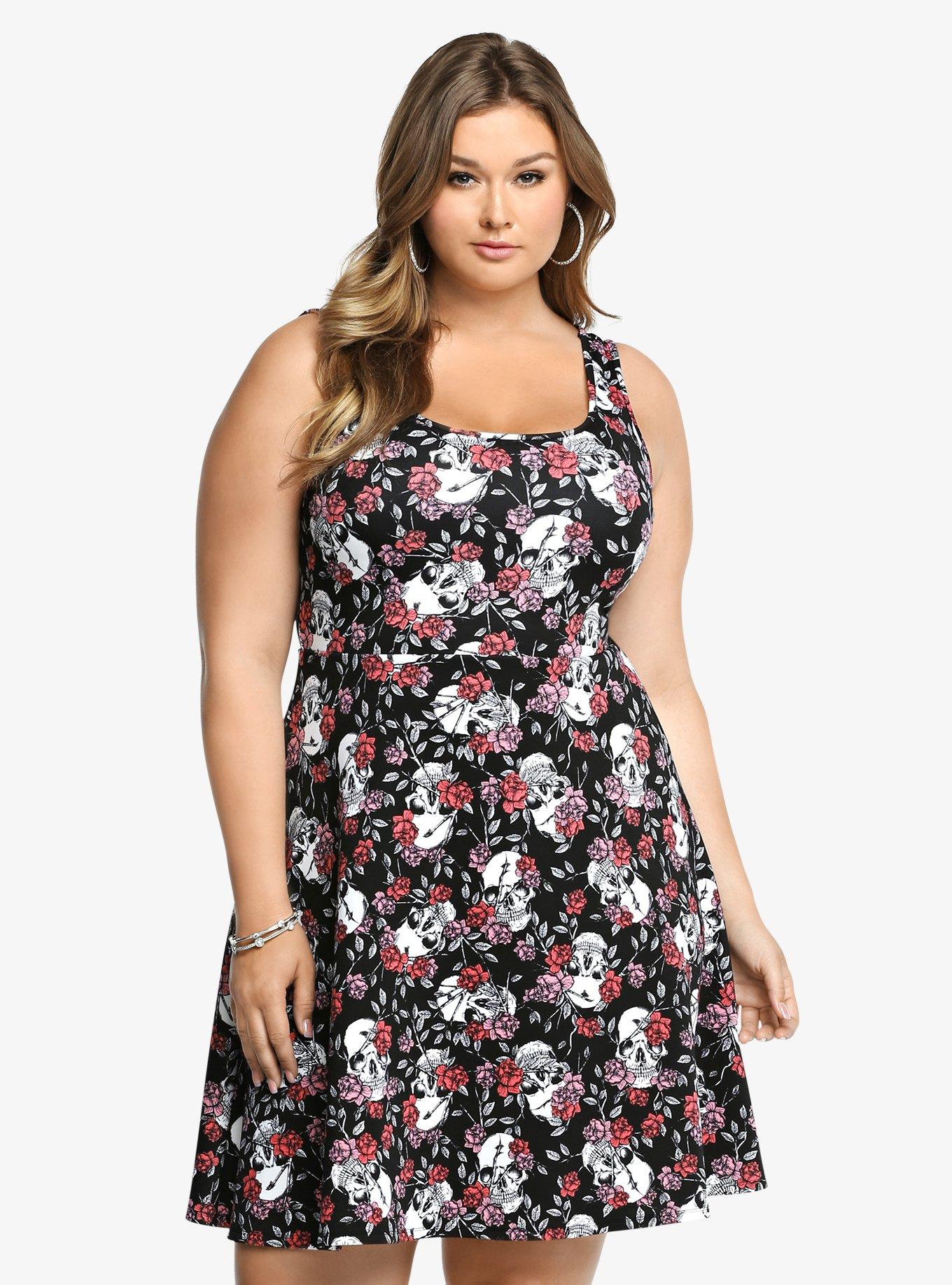 Plus Size - Fox Print Skater Dress - Torrid