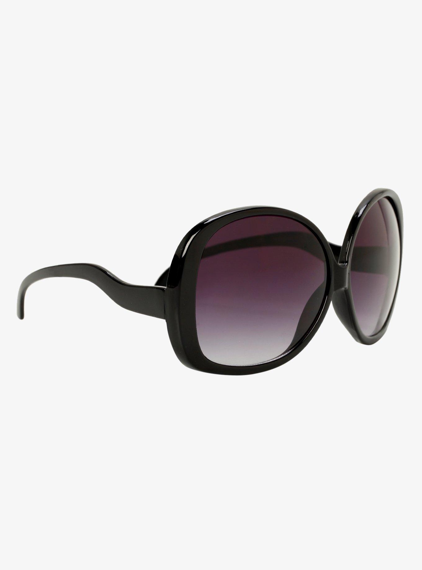 Faux Googly Eye Graphic Aviator Sunglasses -  Denmark