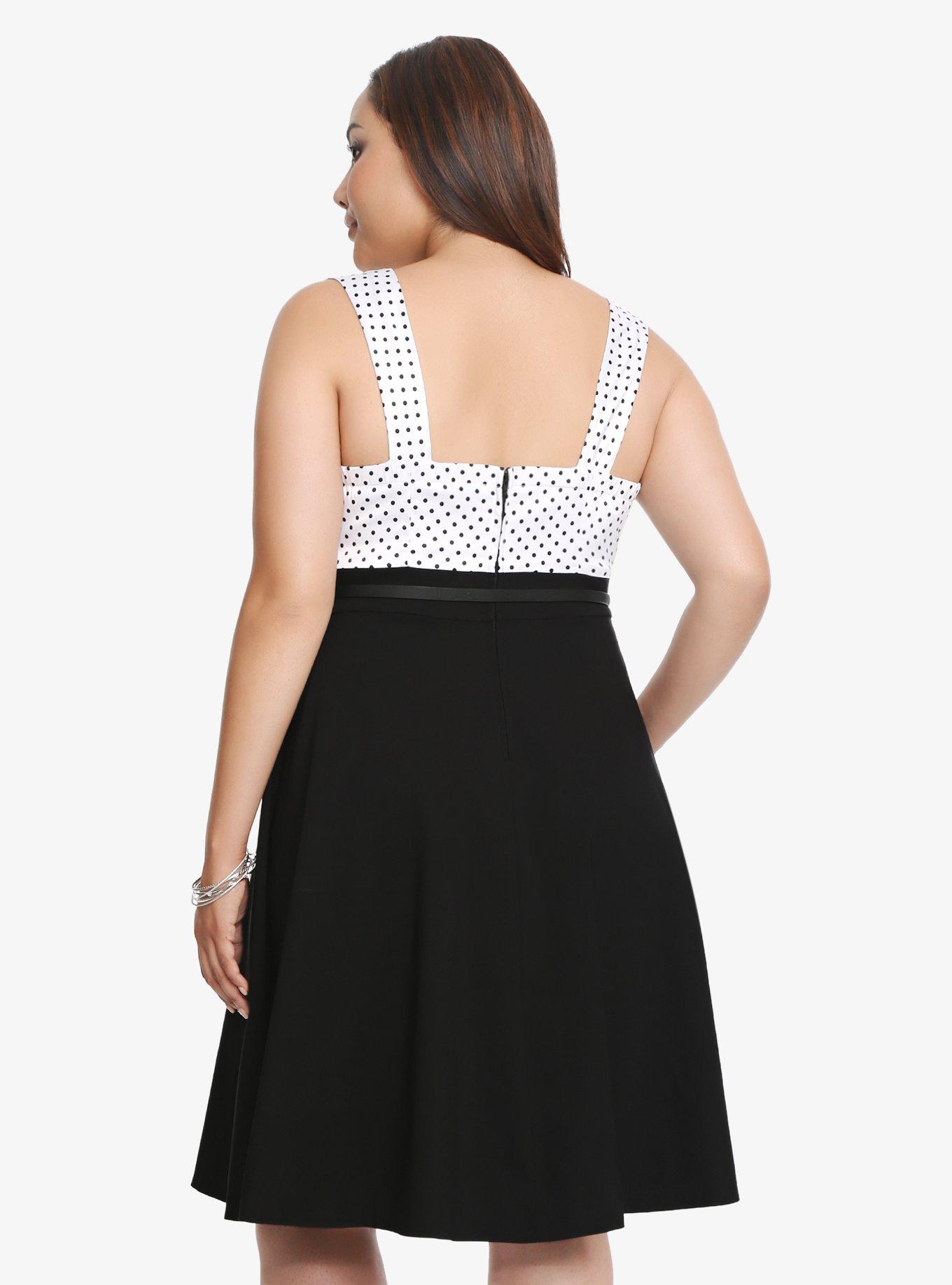 Plus Size - Belted Polka Dot Swing Dress - Torrid