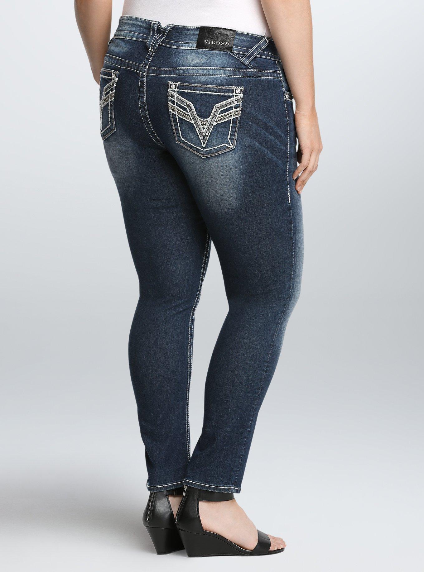 Plus Size Vigoss Mid abnoxious Rise