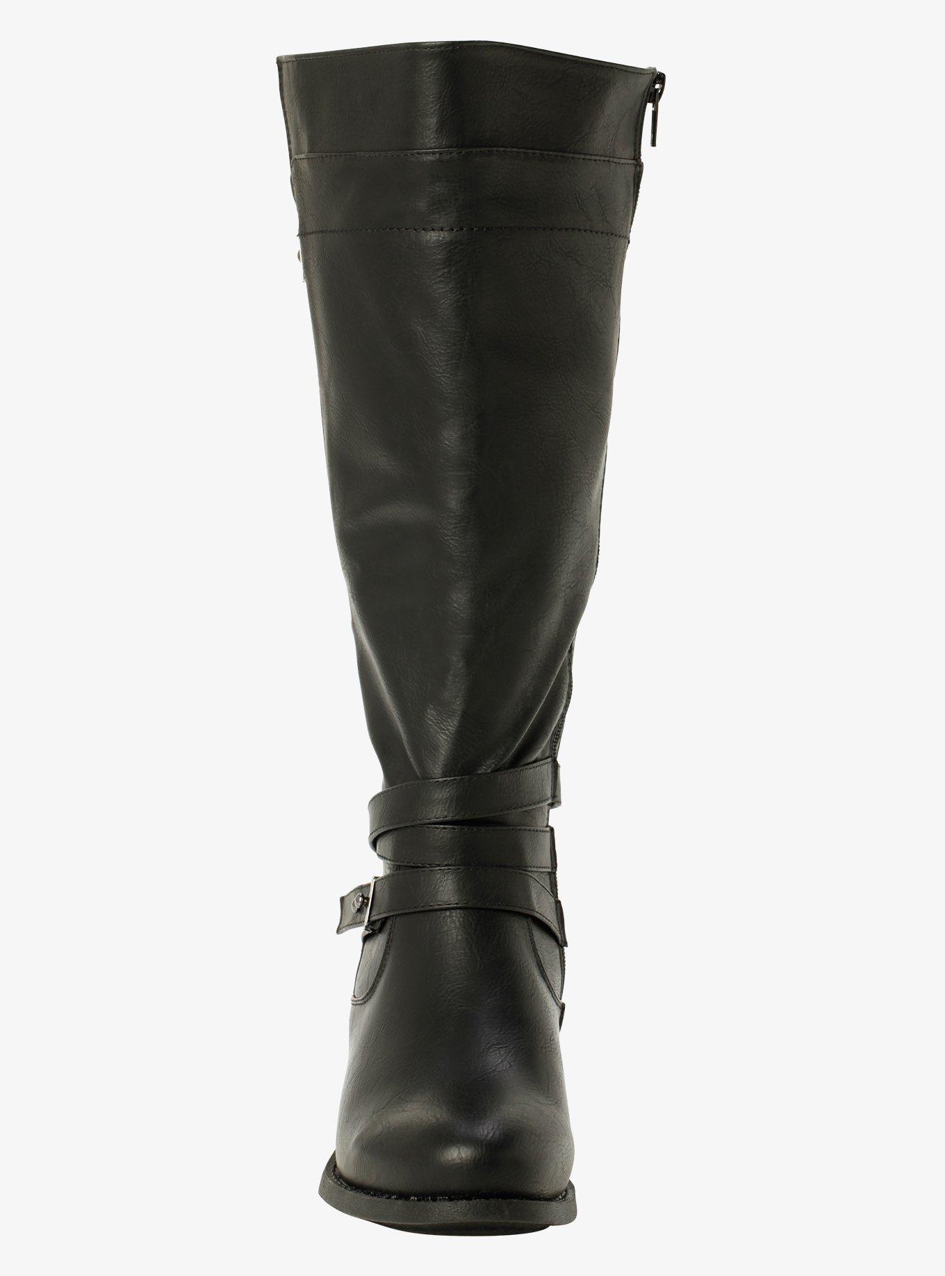 Plus Size - Multi Strap Gore Tall Boots (Wide Width) - Torrid
