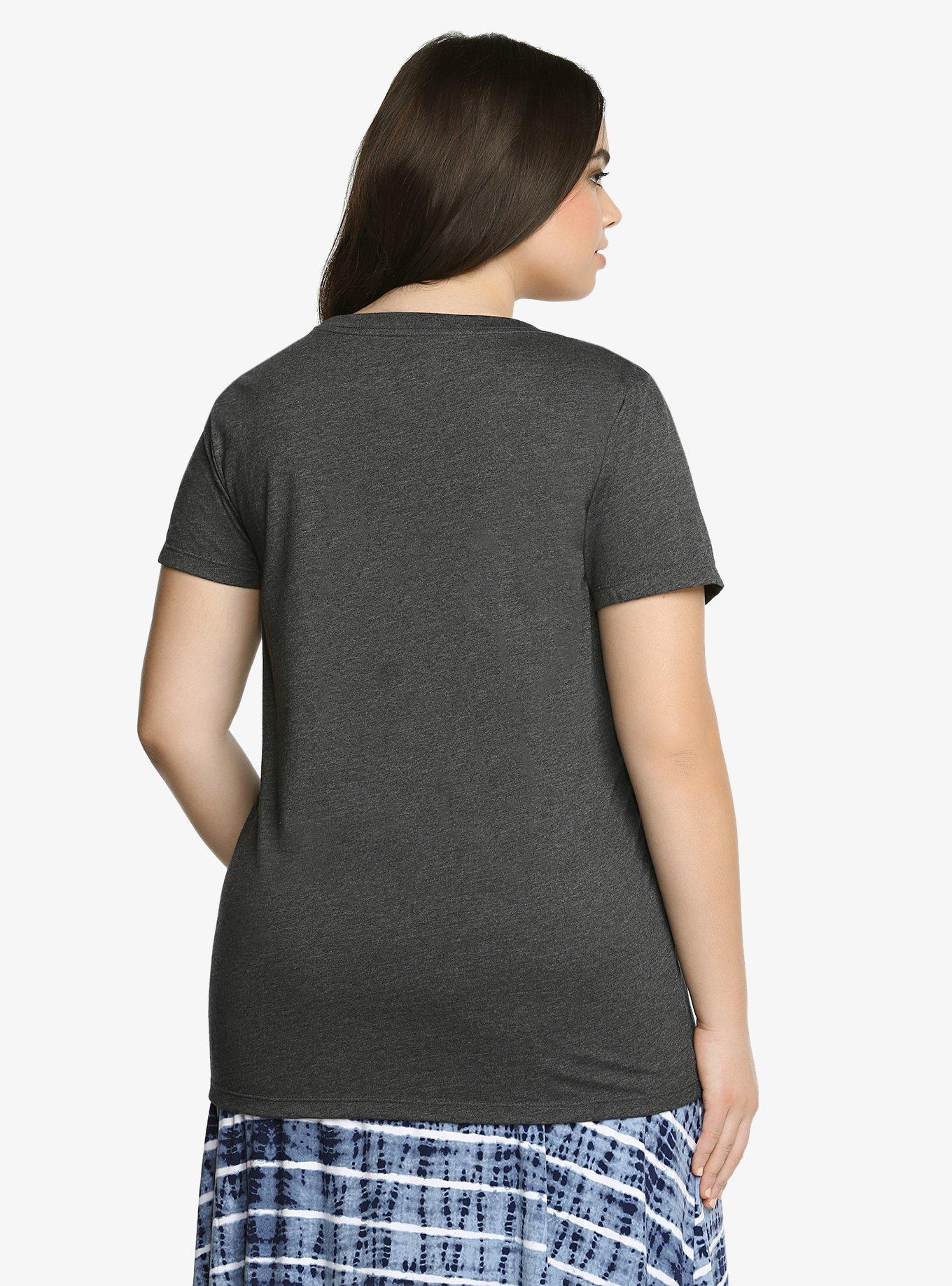 Plus Size Black Beautiful Mess Slim Fit Tee, , alternate
