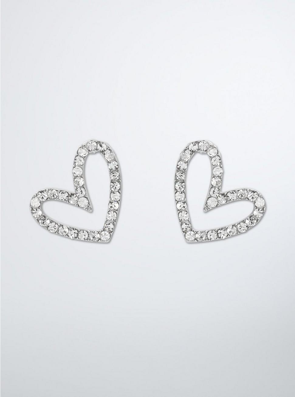 Plus Size - Heart Pavé Earrings - Torrid
