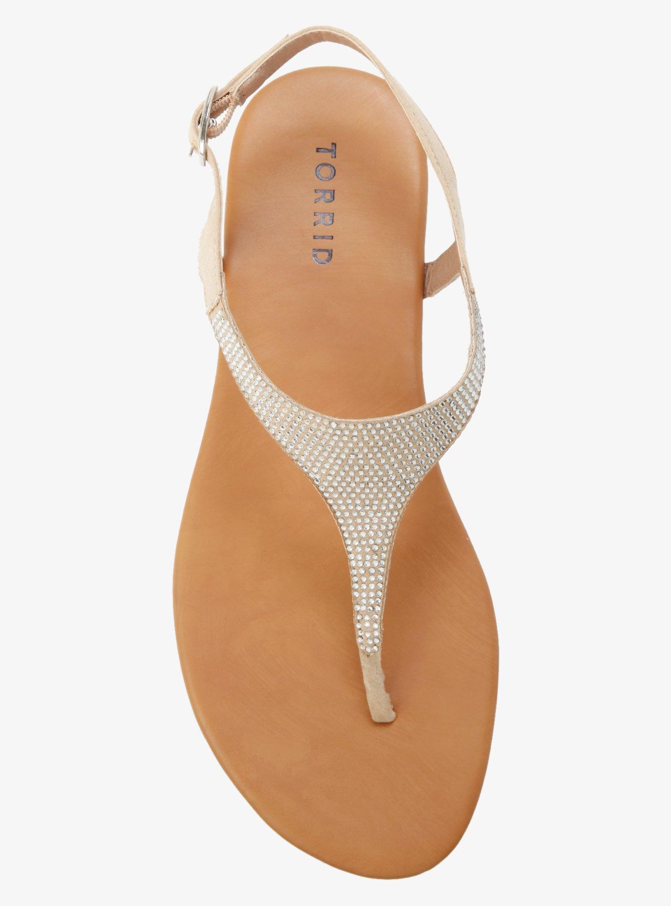 Torrid gemstone t strap sandals sale