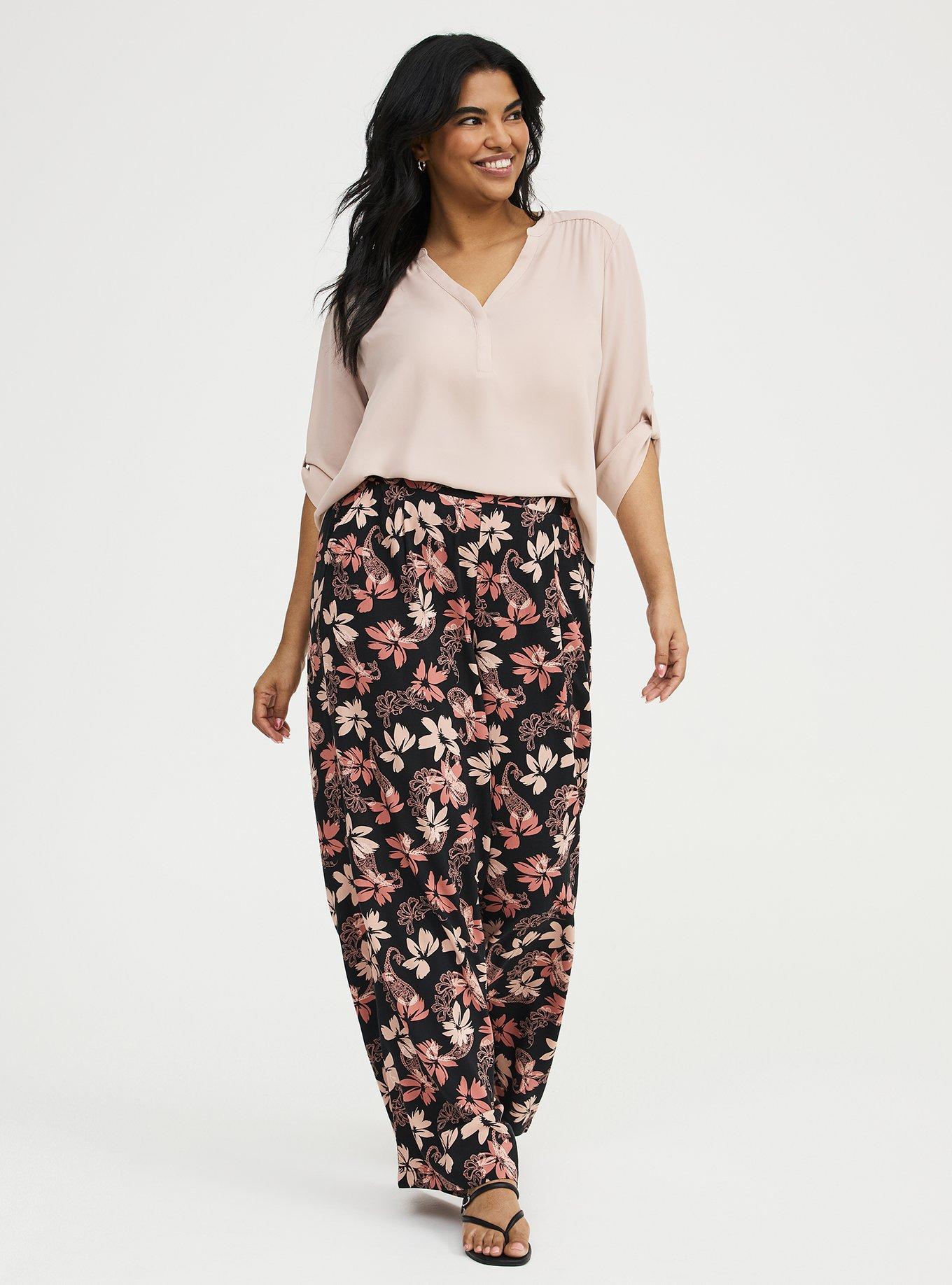 Harper Georgette 3/4 Sleeve Blouse, MUSHROOM, alternate