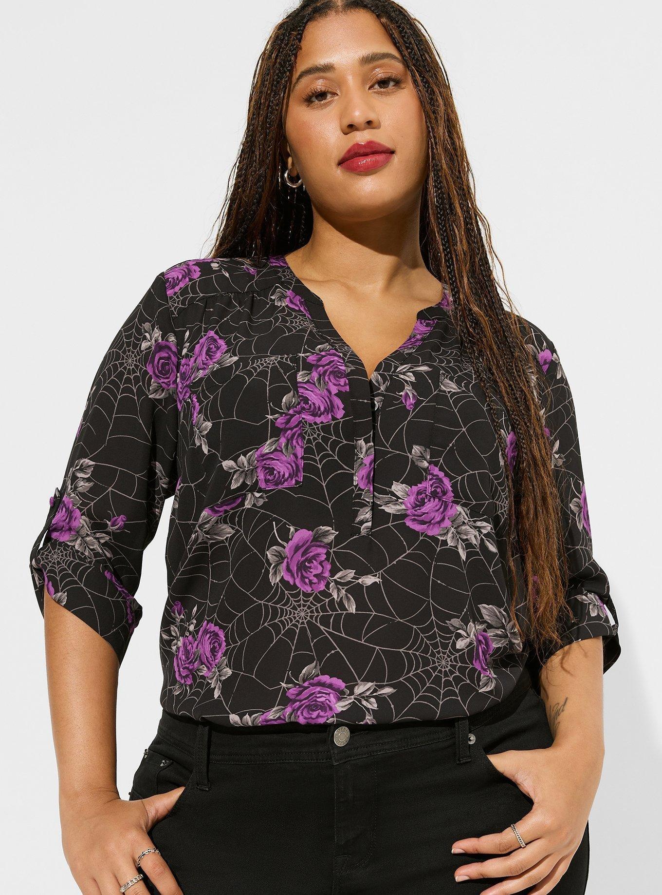 Plus Size - Harper Lace Short Sleeve Blouse - Torrid