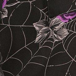 Harper Georgette Pullover 3/4 Sleeve Blouse, BLACK WEB, swatch