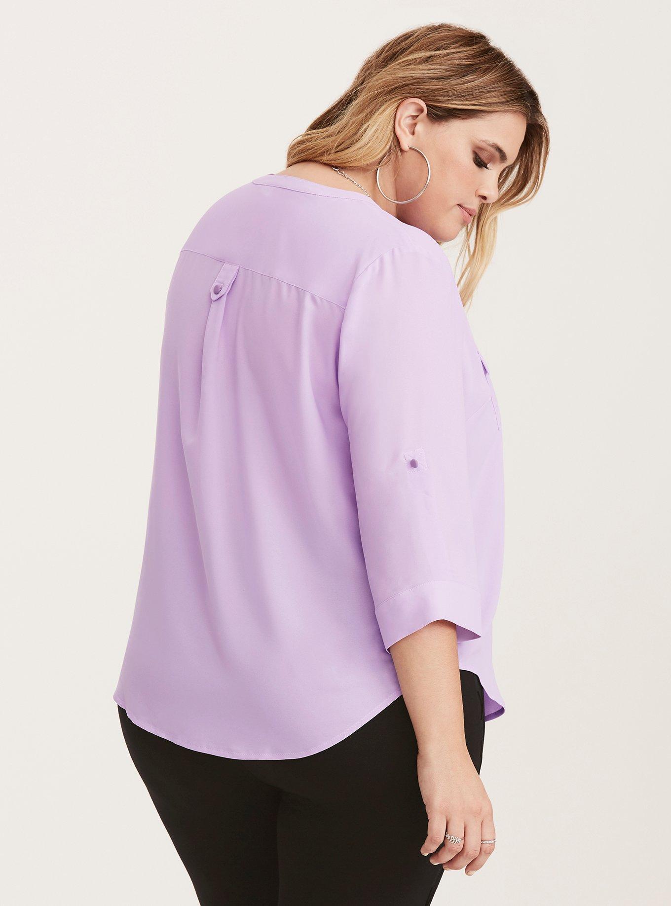 Plus Size - Harper Georgette 3/4 Sleeve Blouse - Torrid