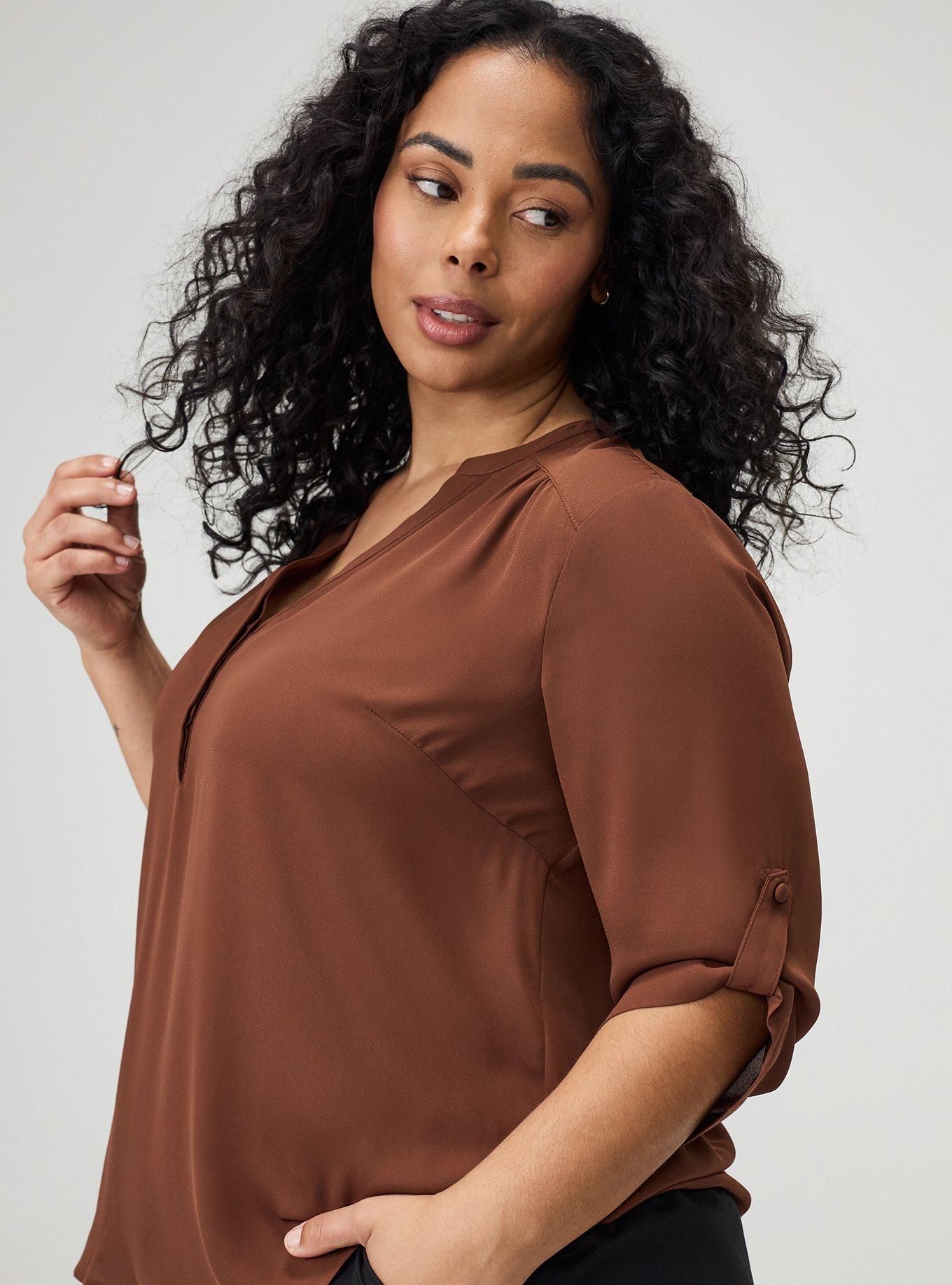 Plus Size - Harper 3/4 Sleeve Pullover Blouse - Torrid