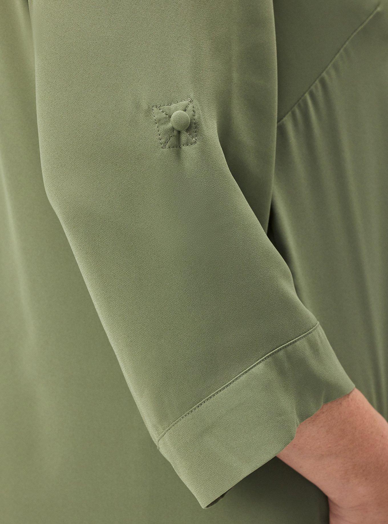 Harper Georgette 3/4 Sleeve Blouse, OLIVINE, alternate