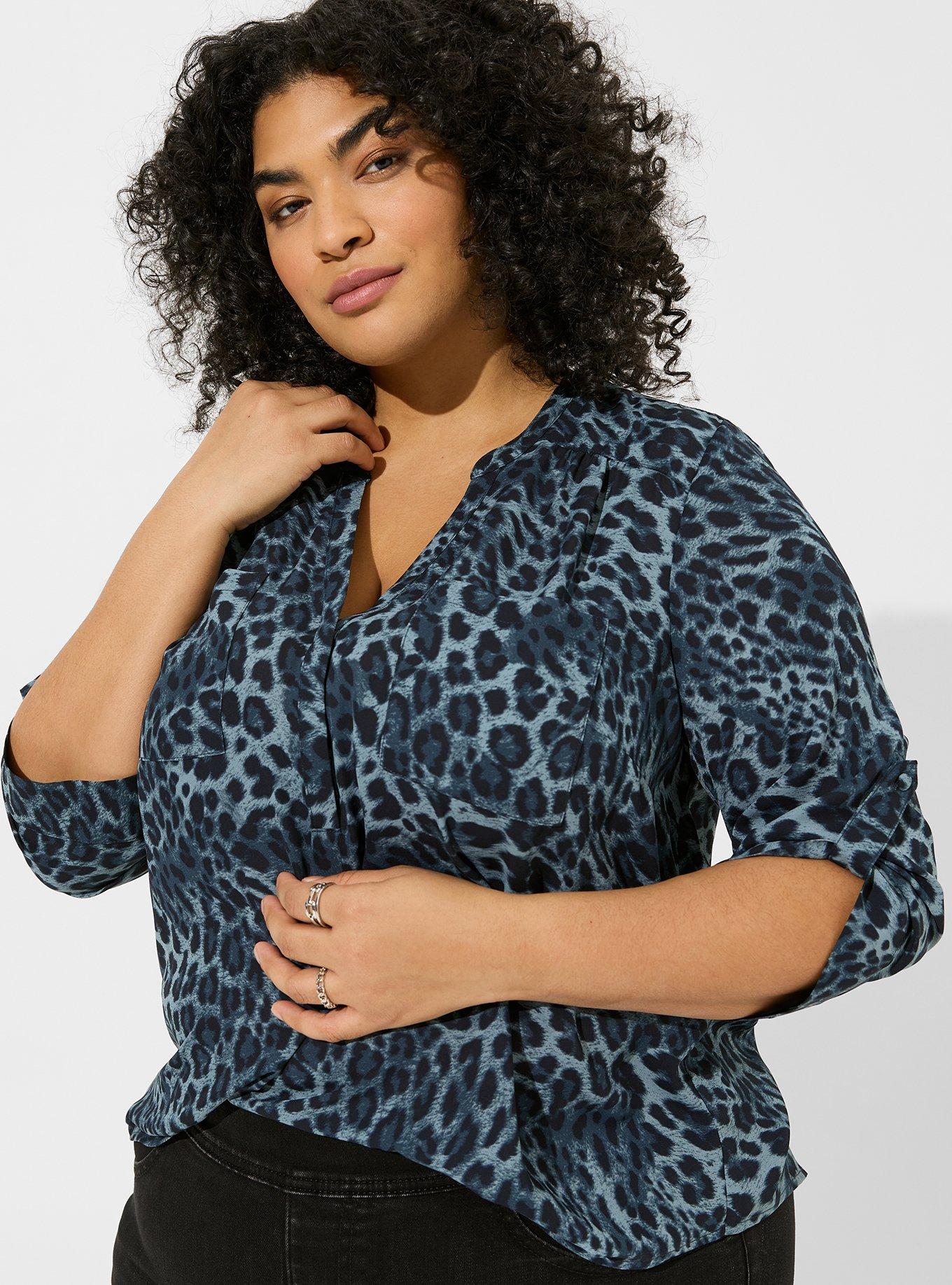 Plus Size - Harper Georgette Pullover 3/4 Sleeve Blouse - Torrid