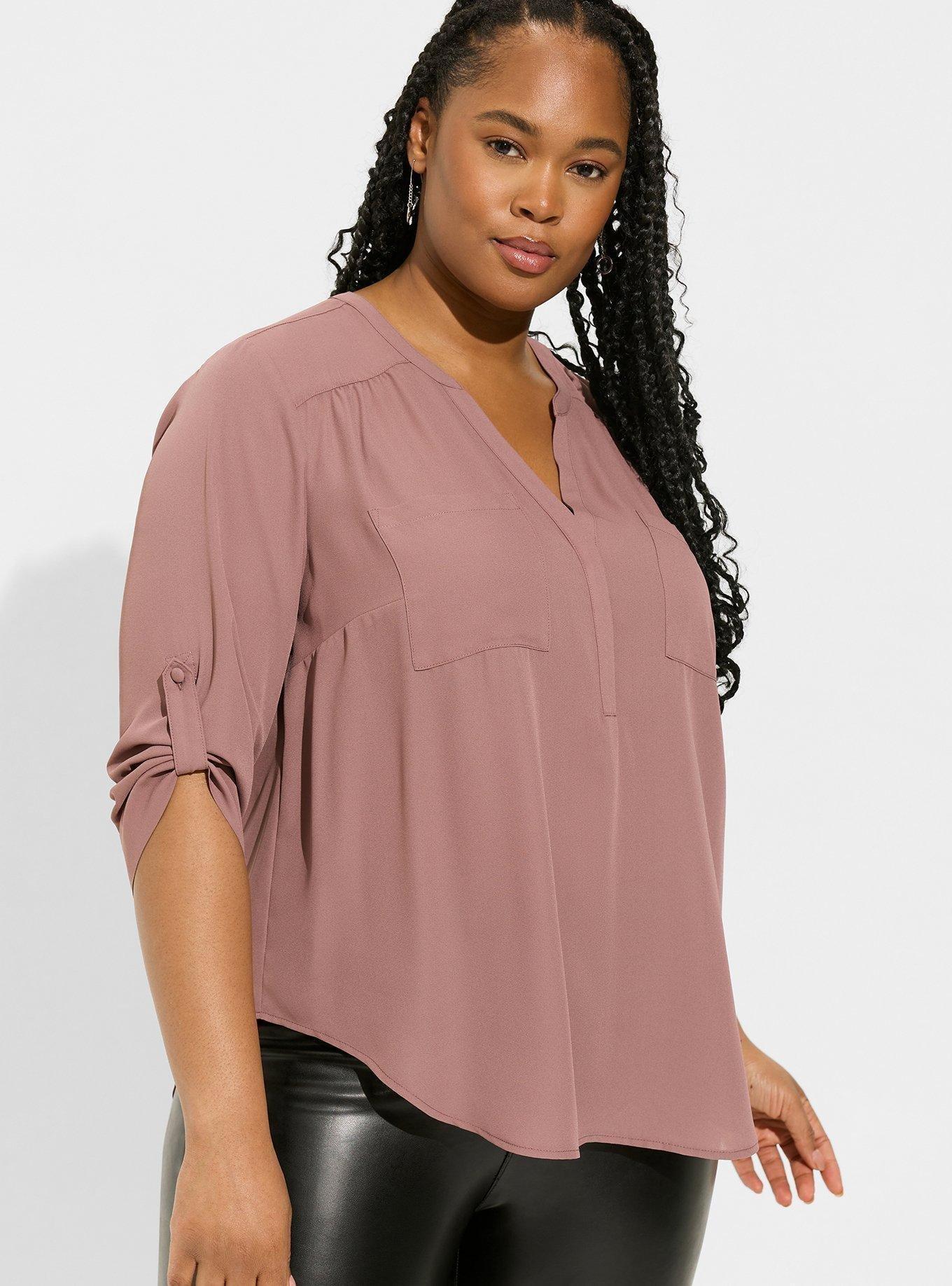 TORRID : Rose Floral Georgette Cold Shoulder Blouse  Cold shoulder blouse,  Blouse images, Plus size tops