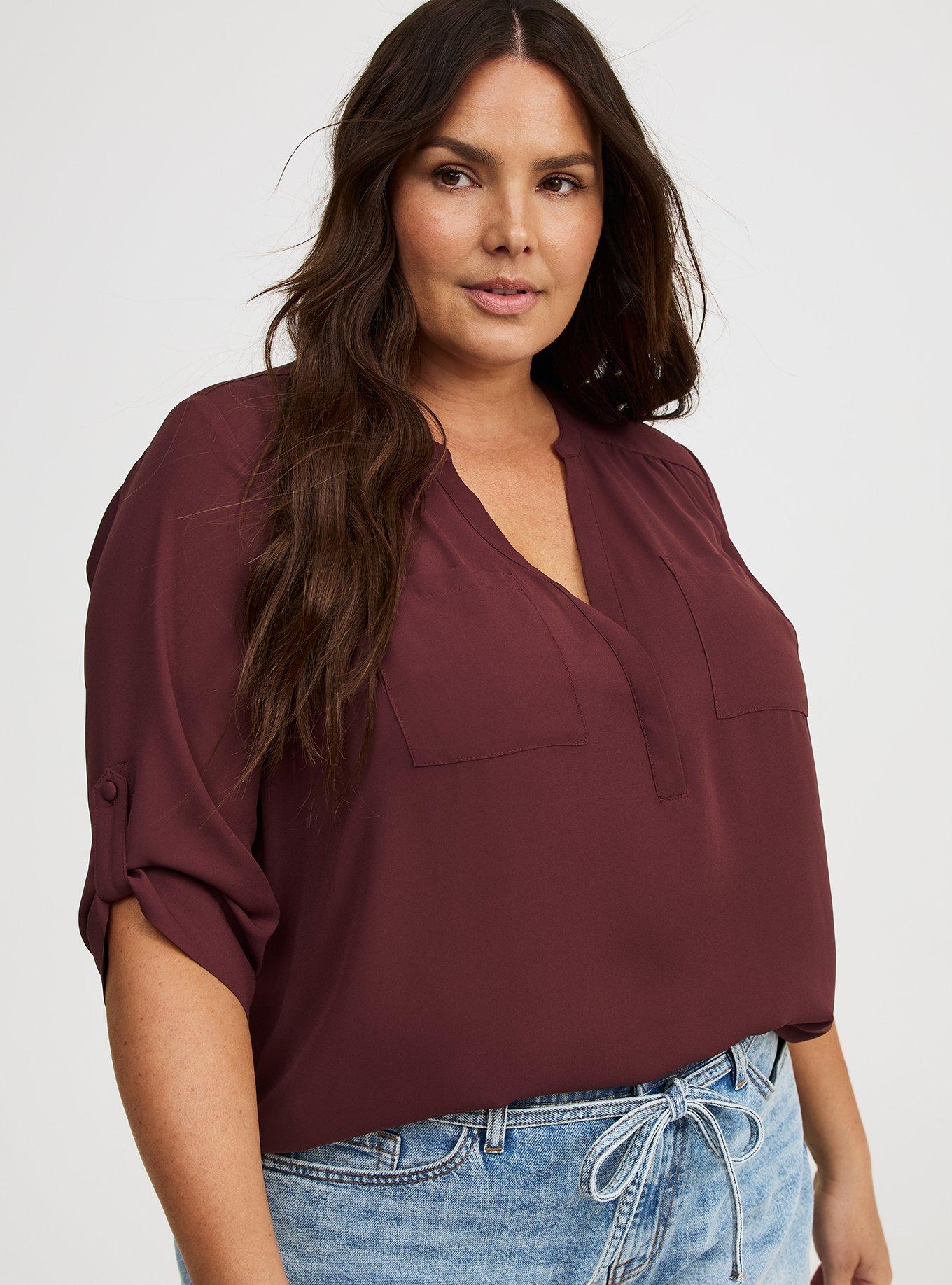 Harper 3/4 Sleeve Pullover Blouse