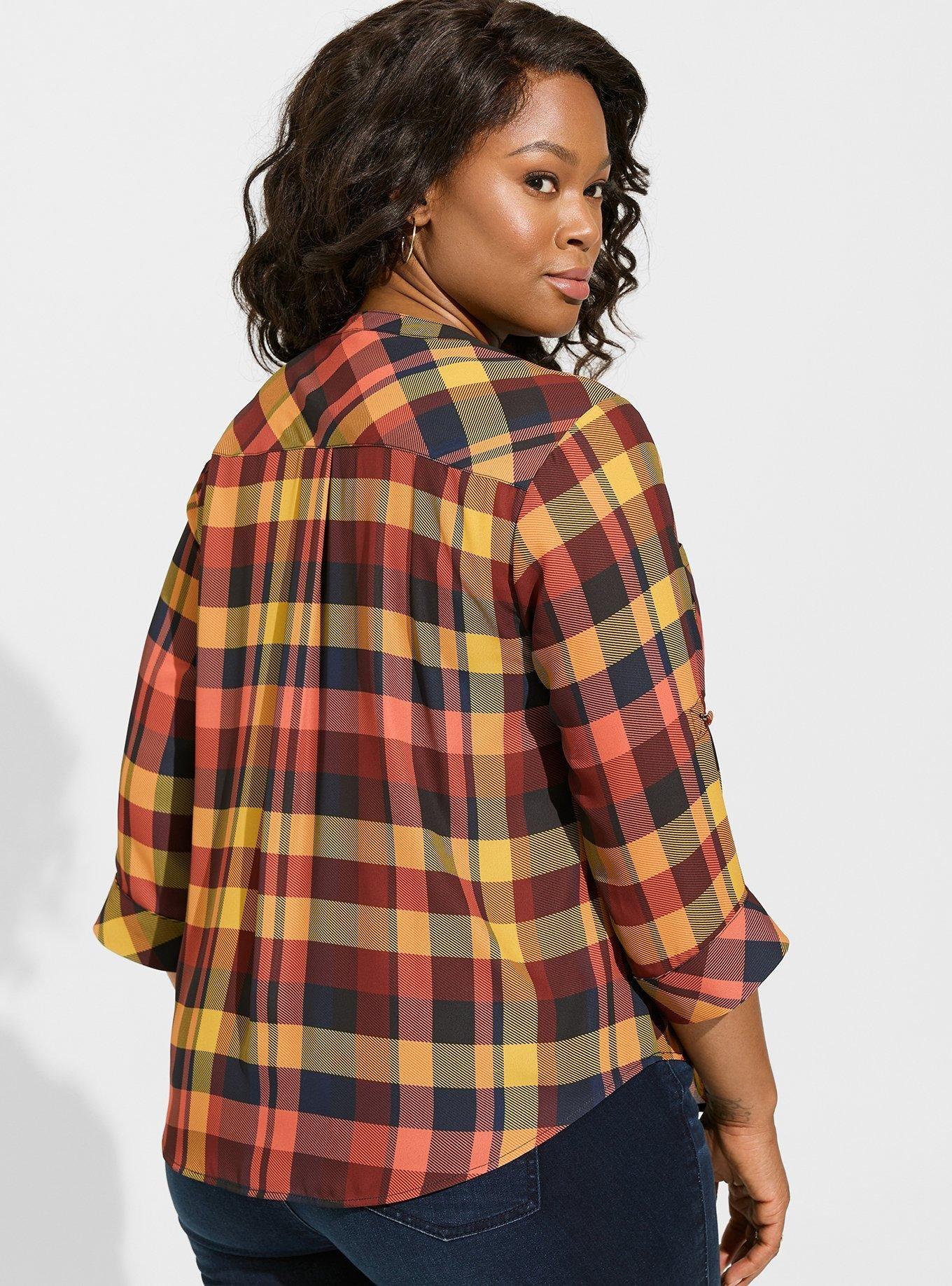 Plus Size - Harper Georgette Pullover 3/4 Sleeve Blouse - Torrid