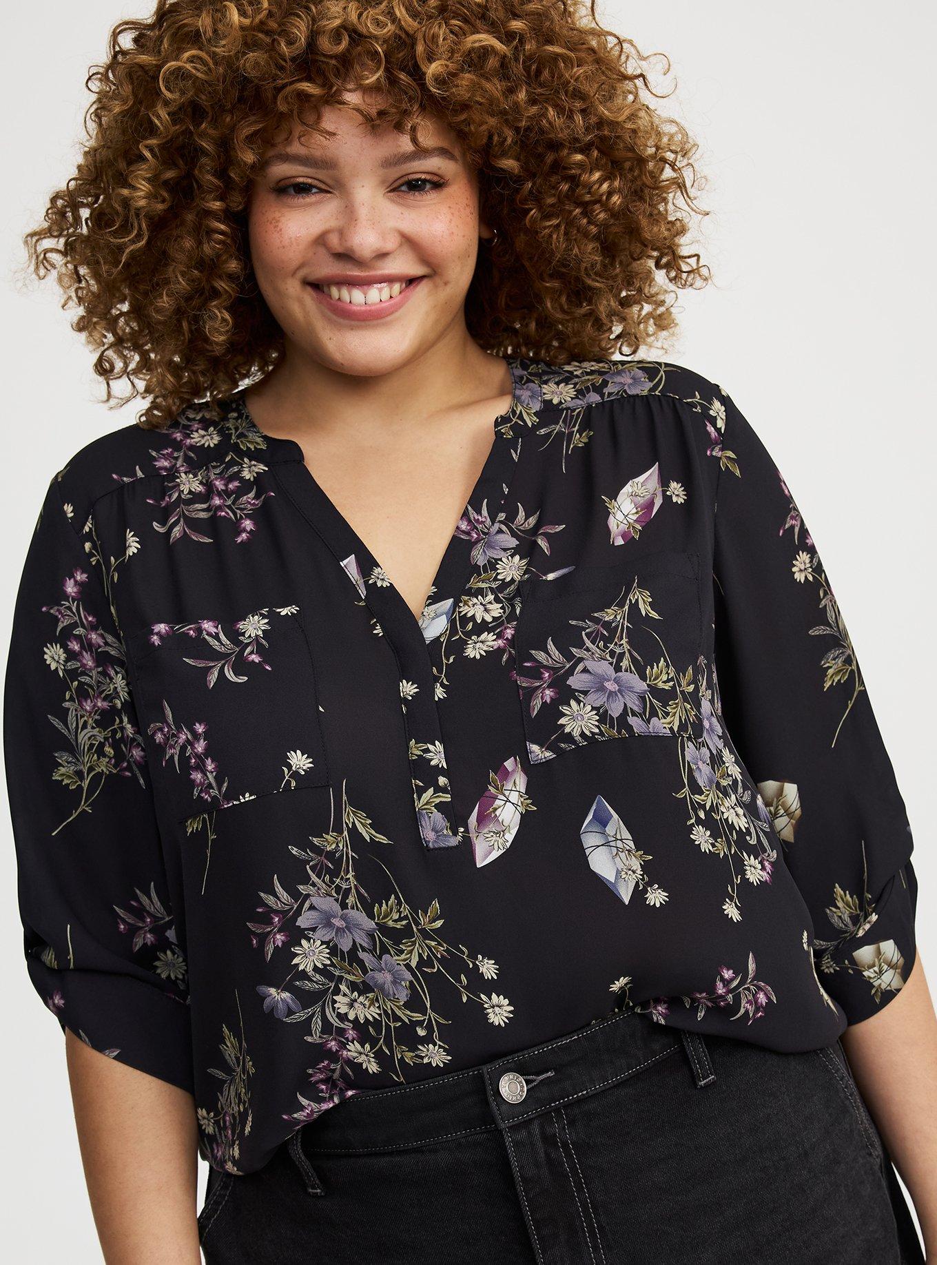 Harper 3/4 Sleeve Pullover Blouse