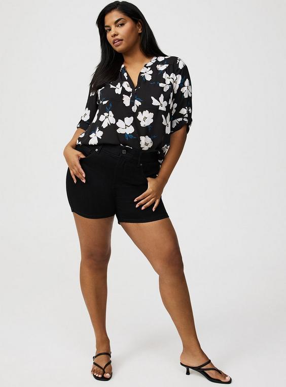 Plus Size - Harper 3/4 Sleeve Pullover Blouse - Torrid Plus Size - Harper 3/4 Sleeve Pullover Blouse - Torrid