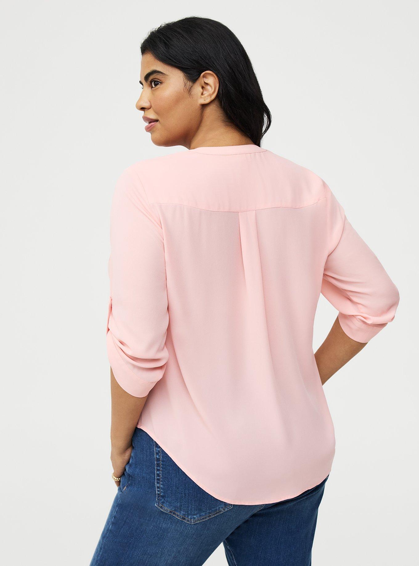Harper Georgette 3/4 Sleeve Blouse, BLOSSOM, alternate