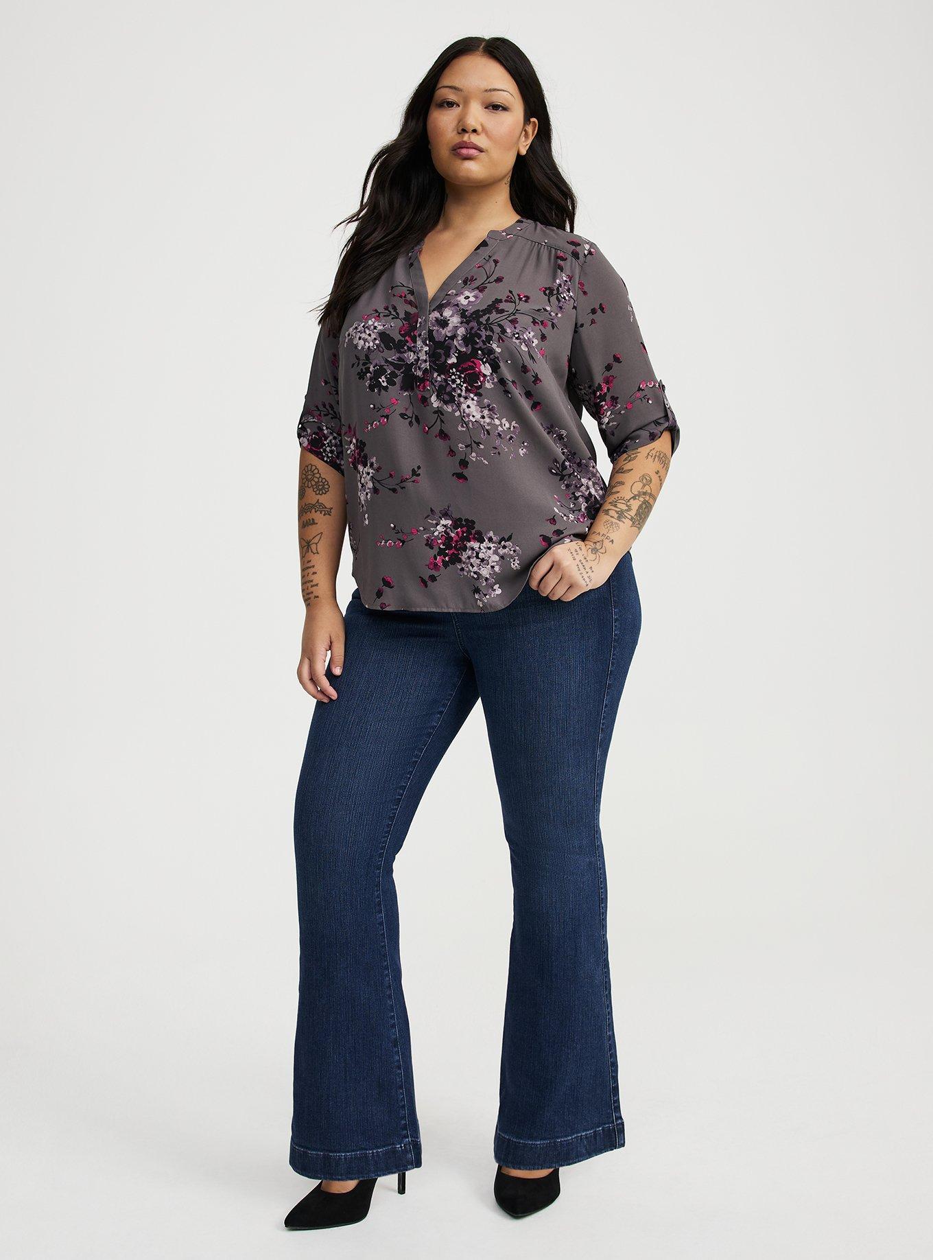 Harper 3/4 Sleeve Pullover Blouse