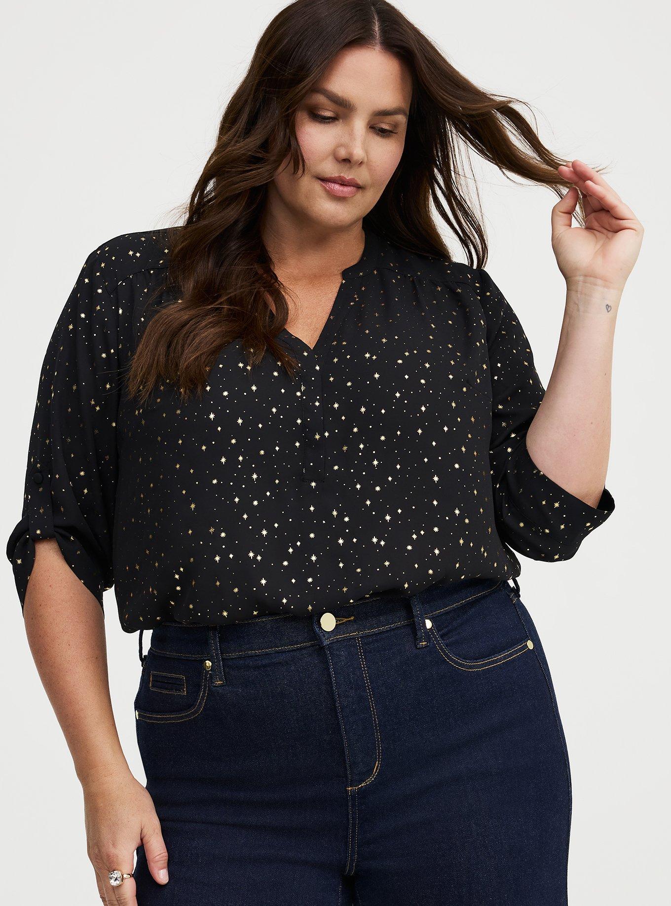 Harper 3/4 Sleeve Pullover Blouse