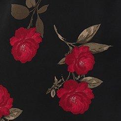 Plus Size Harper 3/4 Sleeve Pullover Blouse, THROW ROSES FLORAL MULTI, swatch