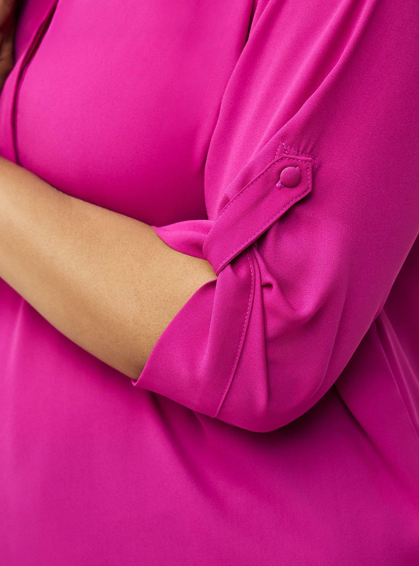 Harper Georgette 3/4 Sleeve Blouse, WILD ASTER, alternate