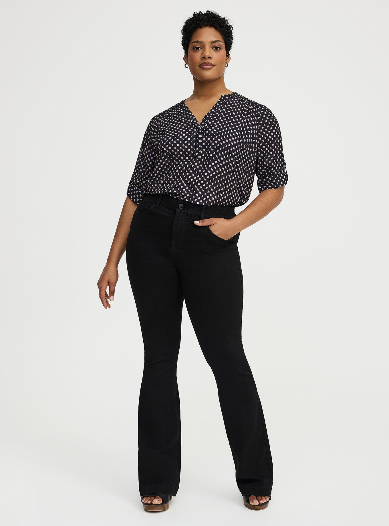 Harper Georgette 3/4 Sleeve Blouse, WATER DOTS TAN, alternate